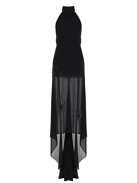 Black embroidered maxi dress, 1 Black embroidered maxi dress, 1
