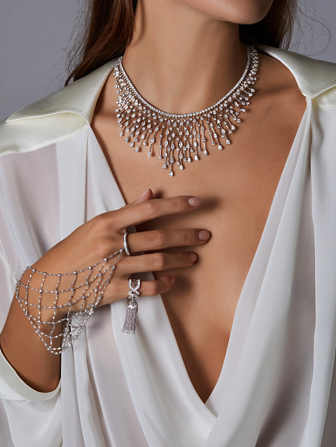 White Gold Diamond Slave Bracelet, 2