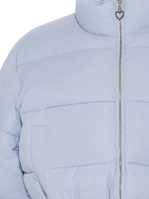 Blue cropped down jacket, 4 Blue cropped down jacket, 4