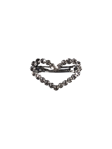Dark Grey Rhinestone Hair Pin, 1
