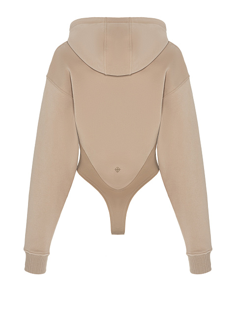 Beige footer hoodie, 4