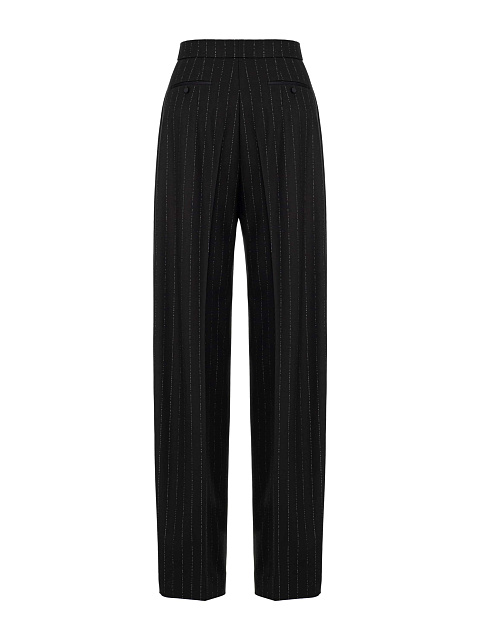 Black striped suiting trousers, 3