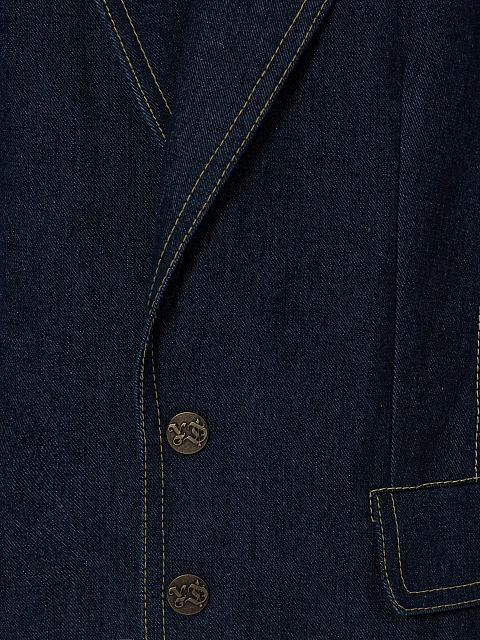 Blue denim jacket, 3 Blue denim jacket, 3