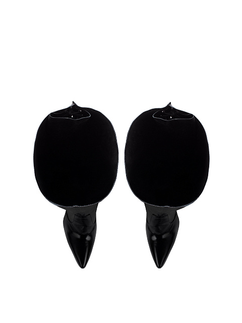 Black Patent Leather Jack Boots, 4