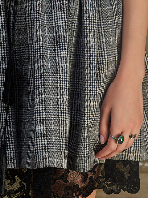 Black Gold & Emerald Double Ring, 2
