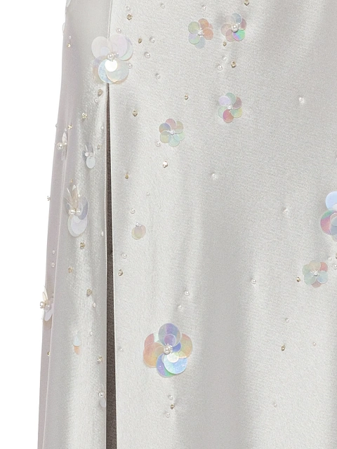 Grey Sequin Silk Maxi Dress, 5 Grey Sequin Silk Maxi Dress, 5