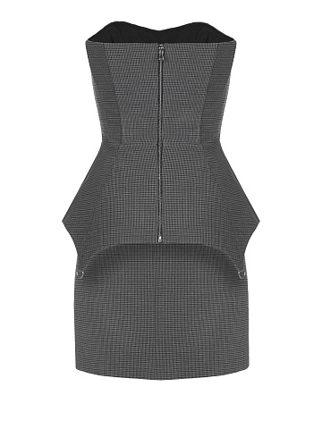 Dark Grey Houndstooth Corset & Skirt, 2