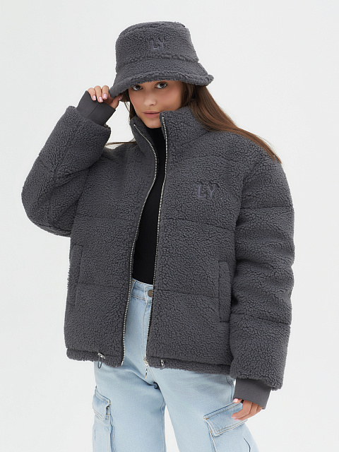 Graphite Teddy Padded Jacket, 5 Graphite Teddy Padded Jacket, 5