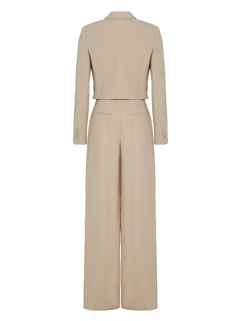 Beige Wool Pant Suit, 2