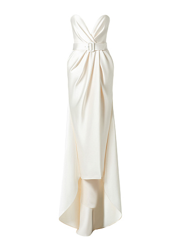 Milk-white maxi dres, 1