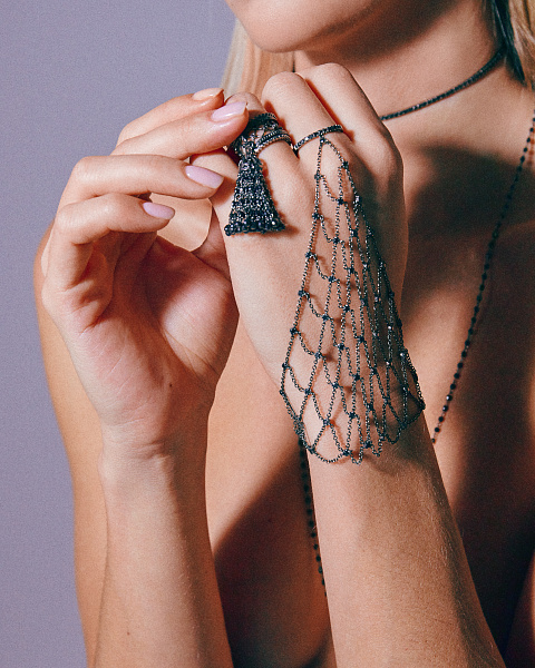 Black Gold Diamond Slave Bracelet, 2