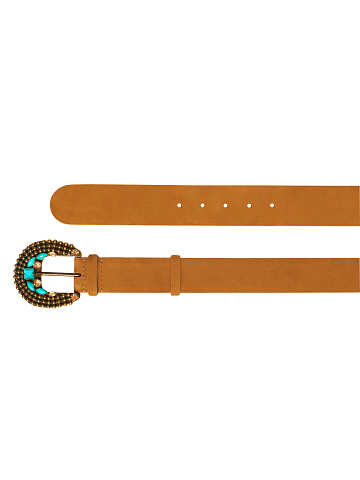 Light Brown Suede Belt, 2