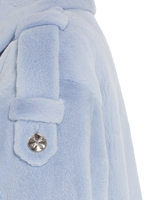 Light Blue Mink Fur Trench Coat, 4 Light Blue Mink Fur Trench Coat, 4