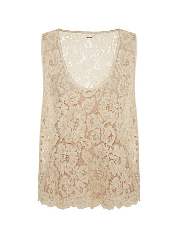 Beige lace top, 1