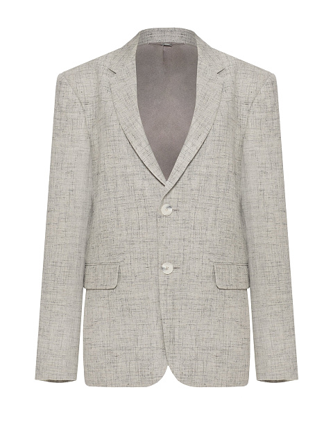 Grey melange wool jacket, 1 Grey melange wool jacket, 1