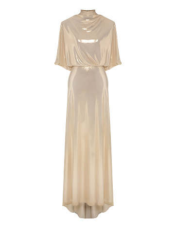 Maxi dress with draping, 1