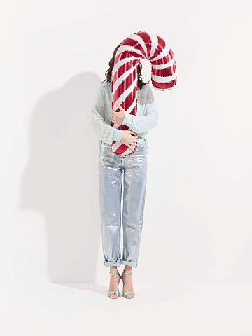 Silver Plated Light Blue Straight Leg Jeans, 2