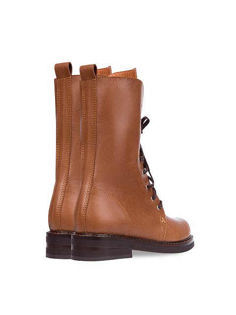 Brown Leather Army Boots, 3