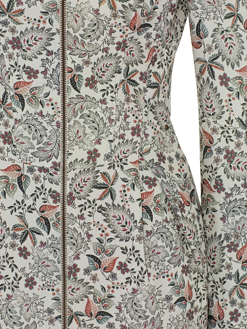 White Floral Print Cotton Mini Dress, 3 White Floral Print Cotton Mini Dress, 3