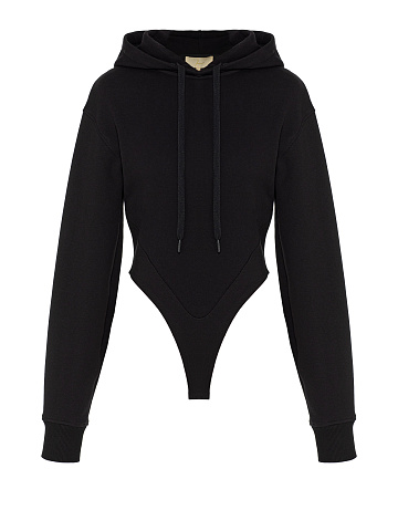 Black footer hoodie, 2