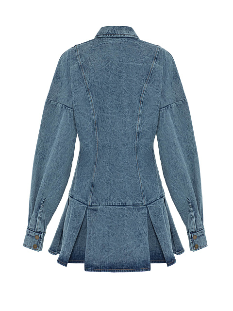 Denim Mini Dress With Buttons, 2 Denim Mini Dress With Buttons, 2