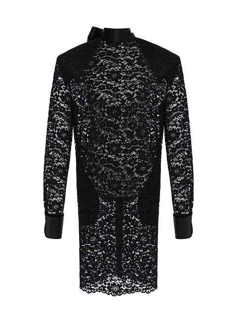 Black lace midi dress, 1