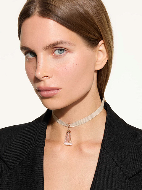 Rose Gold & Rock Crystal Tassel Pendant, 2