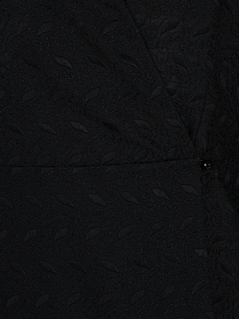 Black Cotton Lace Wrap Mini Dress, 3 Black Cotton Lace Wrap Mini Dress, 3