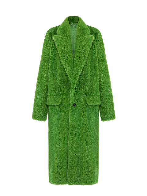 Bright Green Mink Fur Coat, 1 Bright Green Mink Fur Coat, 1