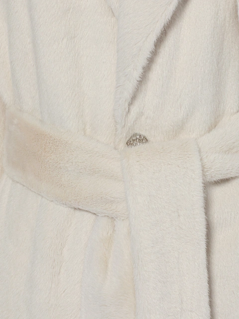Beige Faux Fur Trench Coat, 4 Beige Faux Fur Trench Coat, 4