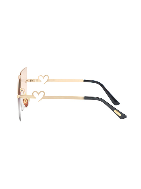 Brown & Grey Gradient Square Sunglasses, 4