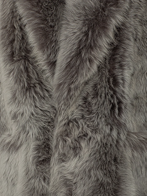 Gray Cropped Sheepskin Coat, 6 Gray Cropped Sheepskin Coat, 6