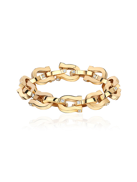 Chain bracelet made of yellow gold, 1