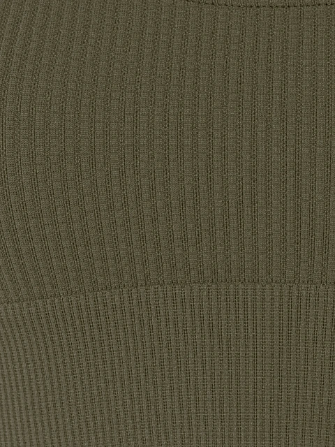 Khaki Ribbed Jersey Sports Bra, 5 Khaki Ribbed Jersey Sports Bra, 5
