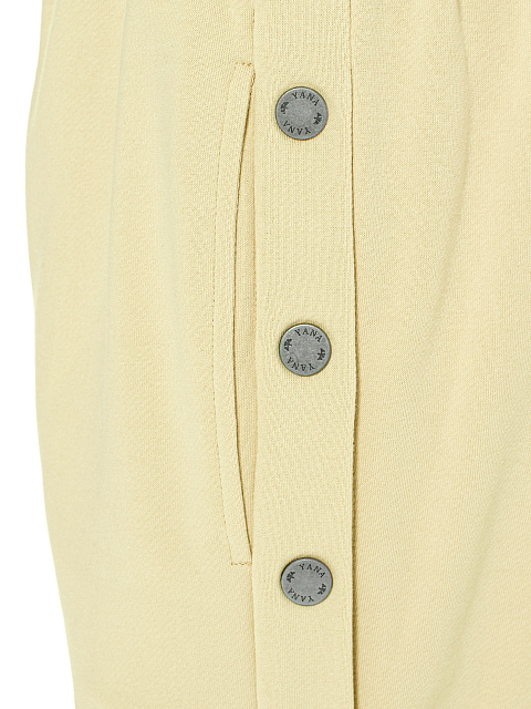 Pale Yellow "Yana" Embroidered Jersey Suit, 6