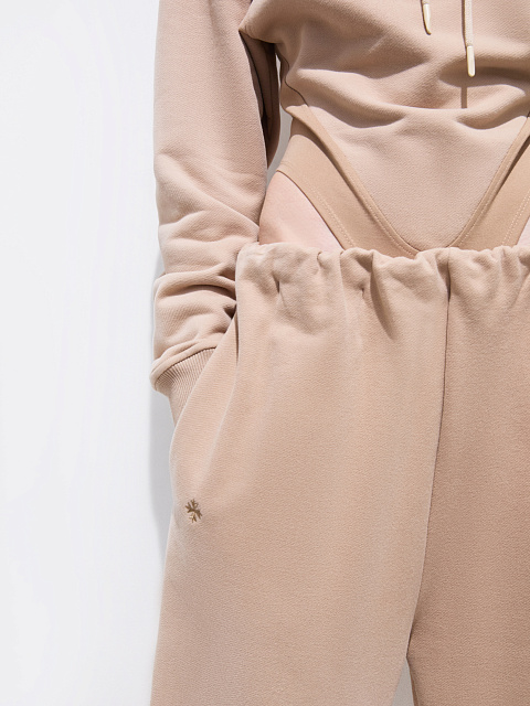 Beige footer hoodie, 3