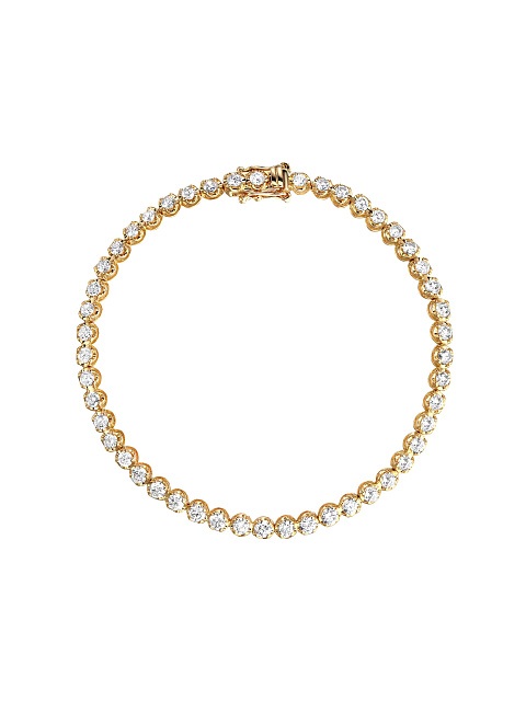 Round Diamond & Gold Bracelet, 1