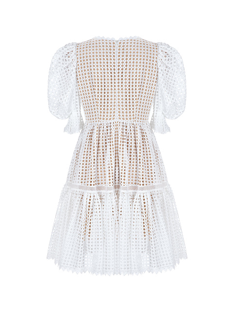 White Cotton Midi Dress, 2