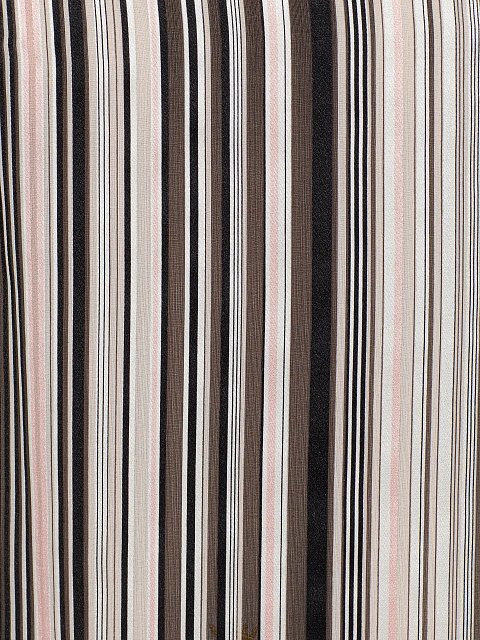 Brown Striped Chiffon Top, 3 Brown Striped Chiffon Top, 3