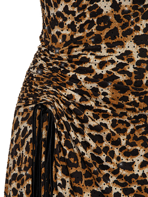 Leopard Lace Trim Maxi Dress, 3 Leopard Lace Trim Maxi Dress, 3
