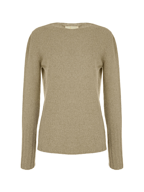 Olive Cashmere Pullover, 1