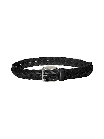 Braided leather belt, 1