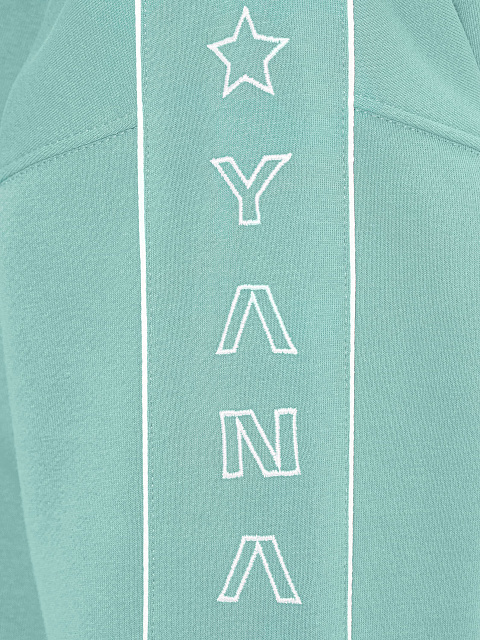 Mint suit with cropped sweatshirt and embroidery, 5 Mint suit with cropped sweatshirt and embroidery, 5