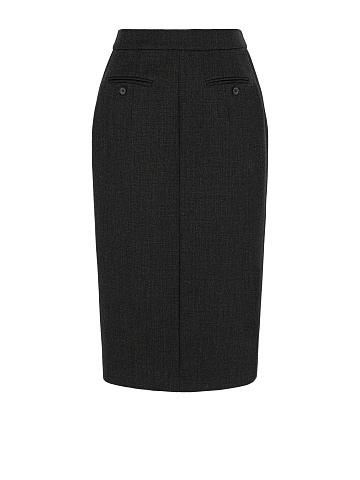 Midi skirt with side stripes, 2