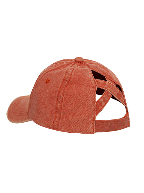 Orange Denim "YD" Embroidered Cap, 3 Orange Denim "YD" Embroidered Cap, 3