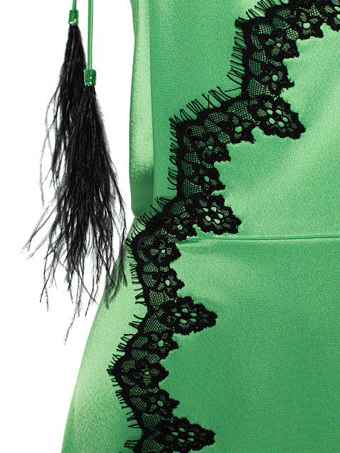 Midi dress with lace, 3