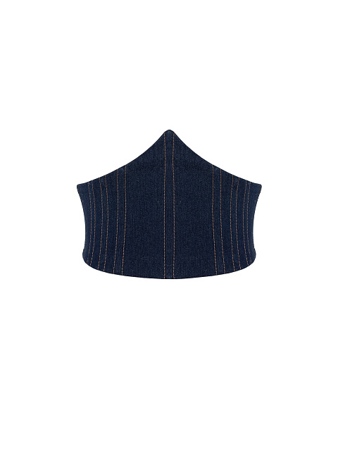 Dark blue denim corset, 1 Dark blue denim corset, 1