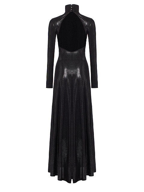 Black Rayon Lurex Maxi Dress, 2 Black Rayon Lurex Maxi Dress, 2