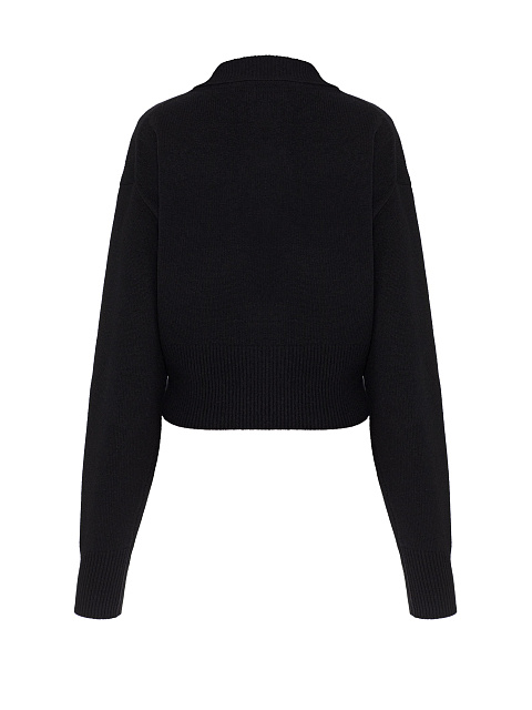 Black merino wool jumper, 2