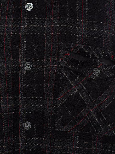 Oversized Black Checked Shirt, 3 Oversized Black Checked Shirt, 3